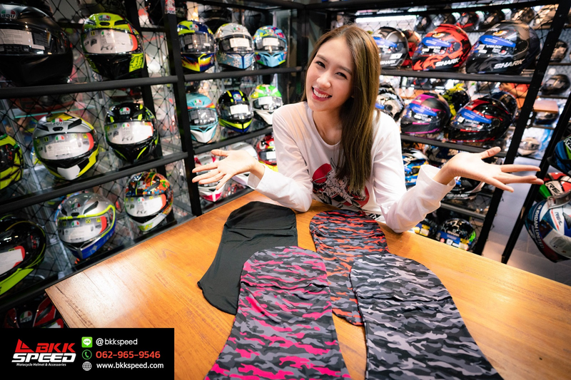 รูปสินค้า โม่งคลุมหน้า แบรนด์ Block โม่ง Block กัน UV แบบเปิดหน้า สีดำ (Open Face) รูปเพิ่มเติม 6