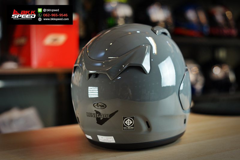 รูปสินค้าหมวกกันน็อคเต็มใบ แบรนด์ ARAI รุ่น ARAI RENEGADE V ลาย/สี Renegade V Modern Grey สำหรับขี่มอเตอร์ไซค์ รายละเอียดสินค้า จาก BKKSPEED