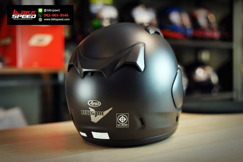 รูปสินค้าหมวกกันน็อคเต็มใบ แบรนด์ ARAI รุ่น ARAI RENEGADE V ลาย/สี Renegade V Frost Black สำหรับขี่มอเตอร์ไซค์ รายละเอียดสินค้า จาก BKKSPEED