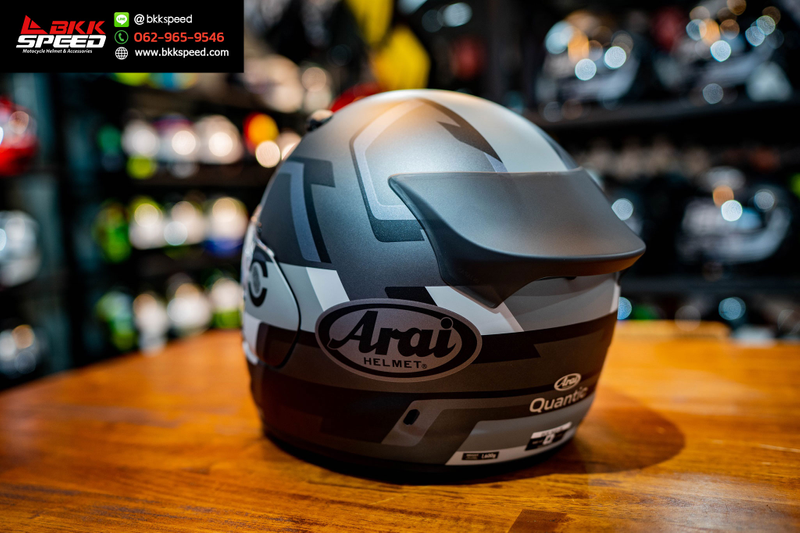 รูปสินค้าหมวกกันน็อคเต็มใบ แบรนด์ ARAI รุ่น ARAI Quantic ลาย/สี Quantic Face Grey สำหรับขี่มอเตอร์ไซค์ รายละเอียดสินค้า จาก BKKSPEED