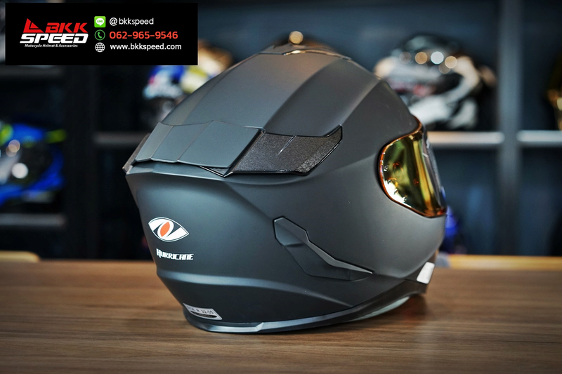 รูปสินค้าหมวกกันน็อคเต็มใบ แบรนด์ Real รุ่น Helmets ลาย/สี Hurricane Matt Black สำหรับขี่มอเตอร์ไซค์ รายละเอียดสินค้า จาก BKKSPEED
