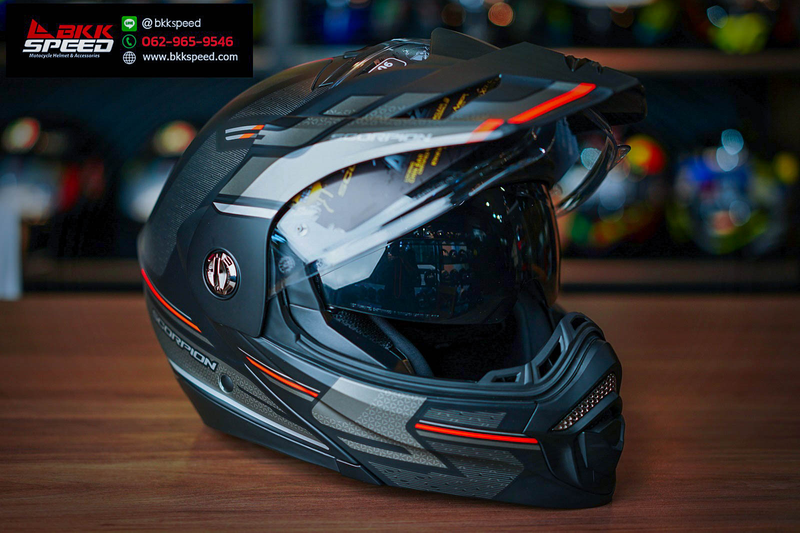 รูปสินค้าหมวกกันน็อคเต็มใบ แบรนด์ Scorpion EXO รุ่น Scorpion EXO ADX2 ลาย/สี ADX2 Carrera Red สำหรับขี่มอเตอร์ไซค์ รูปเพิ่มเติม 5 จาก BKKSPEED