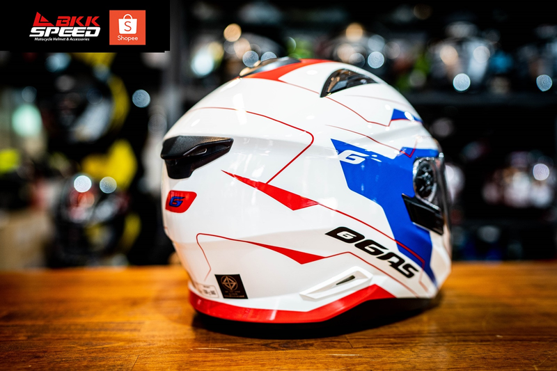 รูปสินค้าหมวกกันน็อคเต็มใบ แบรนด์ GAS รุ่น GAS JET ลาย/สี JET2 Move Tricolor สำหรับขี่มอเตอร์ไซค์ รายละเอียดสินค้า จาก BKKSPEED