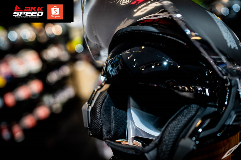 รูปสินค้าหมวกกันน็อคเต็มใบ แบรนด์ GAS รุ่น GAS JET ลาย/สี JET2 Move Black สำหรับขี่มอเตอร์ไซค์ มุมด้านหลัง จาก BKKSPEED