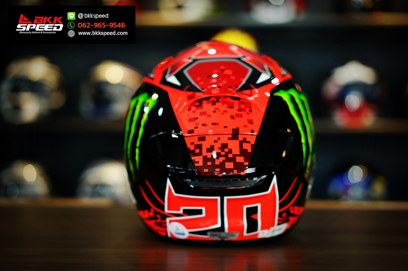 รูปสินค้าหมวกกันน็อคเต็มใบ แบรนด์ HJC รุ่น HJC RPHA1 ลาย/สี RPHA1 Quartararo Replica mc1 สำหรับขี่มอเตอร์ไซค์ รูปเพิ่มเติม 5 จาก BKKSPEED