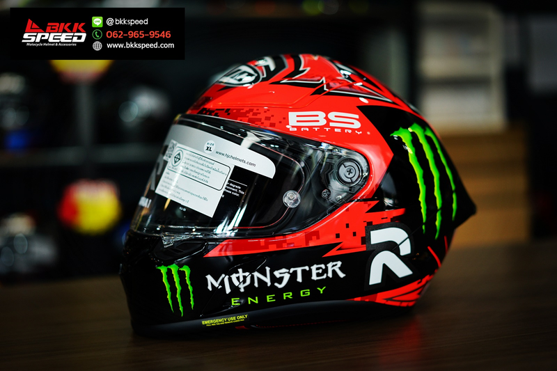 รูปสินค้าหมวกกันน็อคเต็มใบ แบรนด์ HJC รุ่น HJC RPHA1 ลาย/สี RPHA1 Quartararo Replica mc1 สำหรับขี่มอเตอร์ไซค์ มุมหลักด้านหน้า จาก BKKSPEED