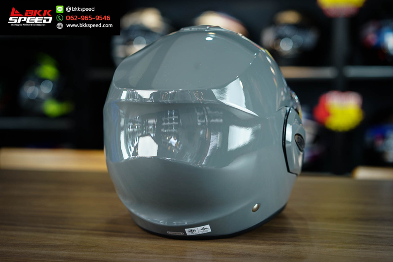 รูปสินค้าหมวกกันน็อคเต็มใบ แบรนด์ Scorpion EXO รุ่น Scorpion EXO Tech ลาย/สี Tech EVO Grey Cement สำหรับขี่มอเตอร์ไซค์ มุมด้านข้าง จาก BKKSPEED