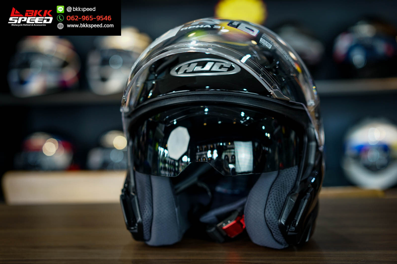 รูปสินค้าหมวกกันน็อคเต็มใบ แบรนด์ HJC รุ่น RPHA31 ลาย/สี Metal Black สำหรับขี่มอเตอร์ไซค์ รูปเพิ่มเติม 7 จาก BKKSPEED