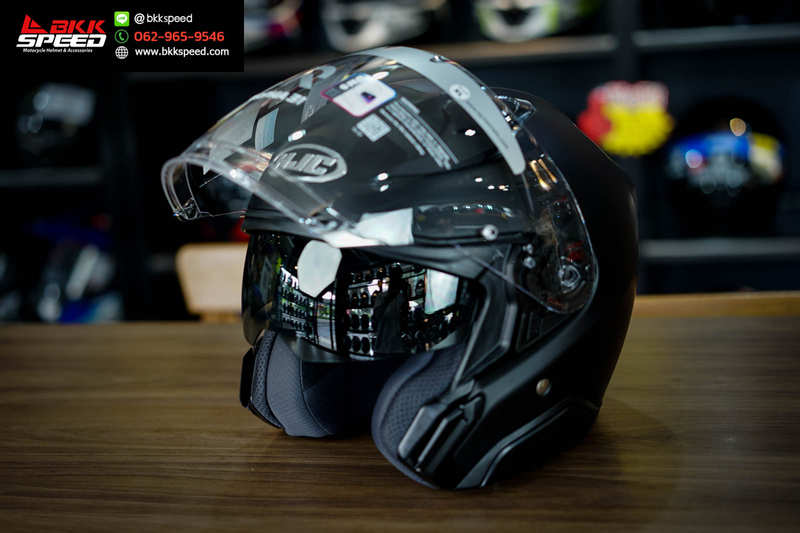 รูปสินค้าหมวกกันน็อคเต็มใบ แบรนด์ HJC รุ่น RPHA31 ลาย/สี Matt Black สำหรับขี่มอเตอร์ไซค์ รูปเพิ่มเติม 7 จาก BKKSPEED