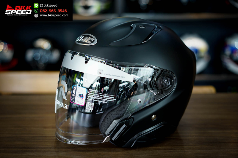 รูปสินค้าหมวกกันน็อคเต็มใบ แบรนด์ HJC รุ่น RPHA31 ลาย/สี Matt Black สำหรับขี่มอเตอร์ไซค์ มุมหลักด้านหน้า จาก BKKSPEED