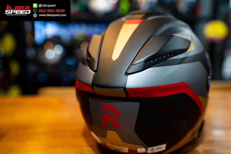 รูปสินค้าหมวกกันน็อคเต็มใบ แบรนด์ HJC รุ่น RPHA71 ลาย/สี Hapel mc1 สำหรับขี่มอเตอร์ไซค์ มุมด้านข้าง จาก BKKSPEED