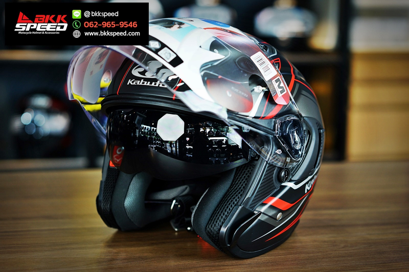 รูปสินค้าหมวกกันน็อคเต็มใบ แบรนด์ Kabuto รุ่น Kabuto EXCEED ลาย/สี Exceed Claw Flat Black Red สำหรับขี่มอเตอร์ไซค์ รูปเพิ่มเติม 5 จาก BKKSPEED