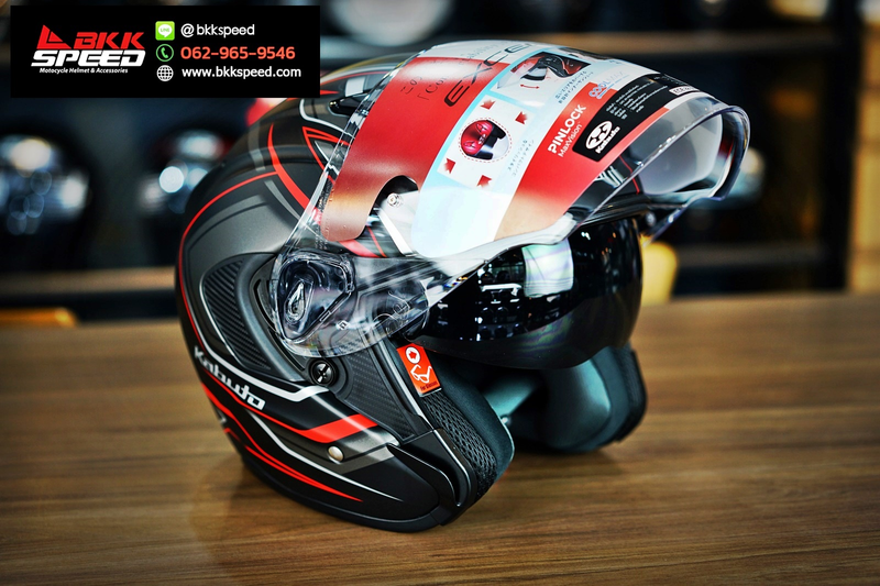 รูปสินค้าหมวกกันน็อคเต็มใบ แบรนด์ Kabuto รุ่น Kabuto EXCEED ลาย/สี Exceed Claw Flat Black Red สำหรับขี่มอเตอร์ไซค์ รูปเพิ่มเติม 6 จาก BKKSPEED