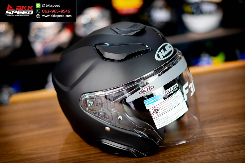 รูปสินค้าหมวกกันน็อคเต็มใบ แบรนด์ HJC รุ่น HJC F31 ลาย/สี F31 Semi Flat Black สำหรับขี่มอเตอร์ไซค์ มุมด้านหลัง จาก BKKSPEED