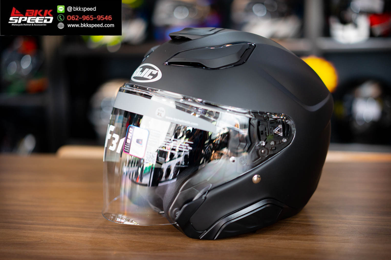 รูปสินค้าหมวกกันน็อคเต็มใบ แบรนด์ HJC รุ่น HJC F31 ลาย/สี F31 Semi Flat Black สำหรับขี่มอเตอร์ไซค์ มุมหลักด้านหน้า จาก BKKSPEED
