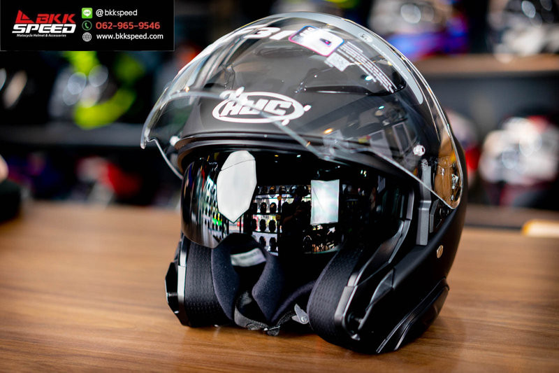 รูปสินค้าหมวกกันน็อคเต็มใบ แบรนด์ HJC รุ่น HJC F31 ลาย/สี F31 Semi Flat Black สำหรับขี่มอเตอร์ไซค์ รูปเพิ่มเติม 7 จาก BKKSPEED
