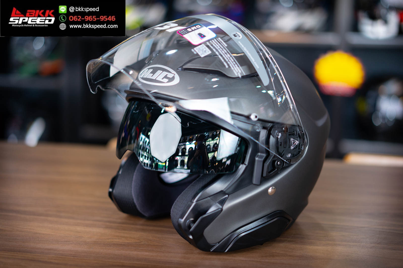รูปสินค้าหมวกกันน็อคเต็มใบ แบรนด์ HJC รุ่น HJC F31 ลาย/สี F31 Semi Flat Titanium สำหรับขี่มอเตอร์ไซค์ รูปเพิ่มเติม 7 จาก BKKSPEED