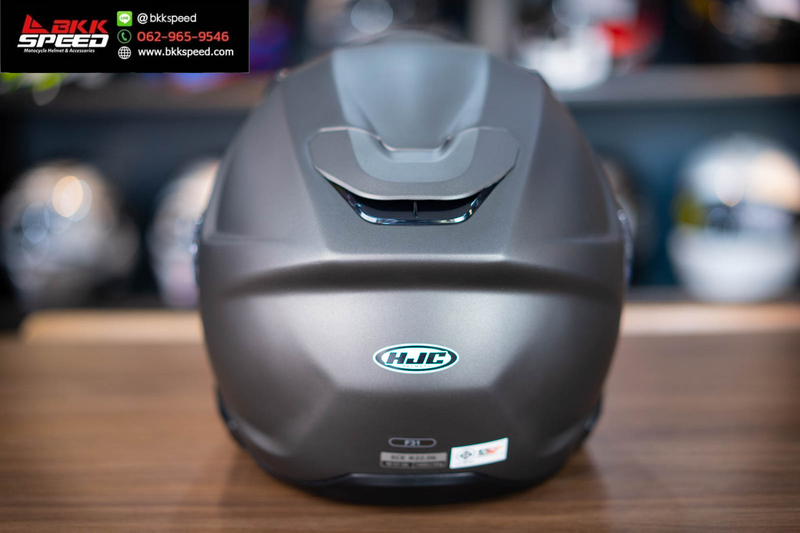 รูปสินค้าหมวกกันน็อคเต็มใบ แบรนด์ HJC รุ่น HJC F31 ลาย/สี F31 Semi Flat Titanium สำหรับขี่มอเตอร์ไซค์ รูปเพิ่มเติม 5 จาก BKKSPEED
