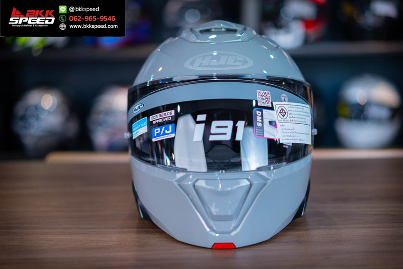 รูปสินค้าหมวกกันน็อคเต็มใบ แบรนด์ HJC รุ่น HJC i91 ลาย/สี i91 N Grey สำหรับขี่มอเตอร์ไซค์ มุมด้านข้าง จาก BKKSPEED
