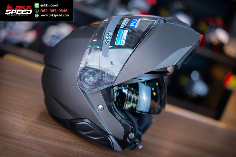 รูปสินค้าหมวกกันน็อคเต็มใบ แบรนด์ HJC รุ่น HJC i91 ลาย/สี i91 Semi Flat Titanium สำหรับขี่มอเตอร์ไซค์ รูปเพิ่มเติม 7 จาก BKKSPEED