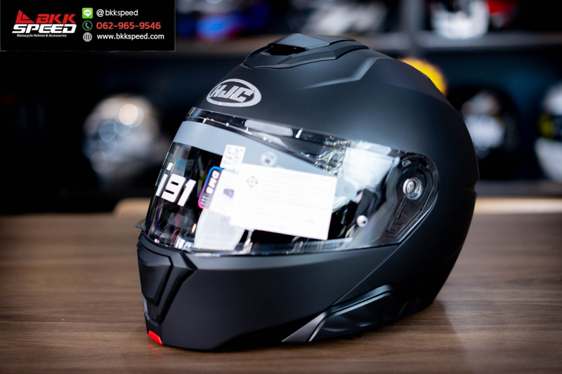 รูปสินค้าหมวกกันน็อคเต็มใบ แบรนด์ HJC รุ่น HJC i91 ลาย/สี i91 Semi Flat Black สำหรับขี่มอเตอร์ไซค์ มุมหลักด้านหน้า จาก BKKSPEED