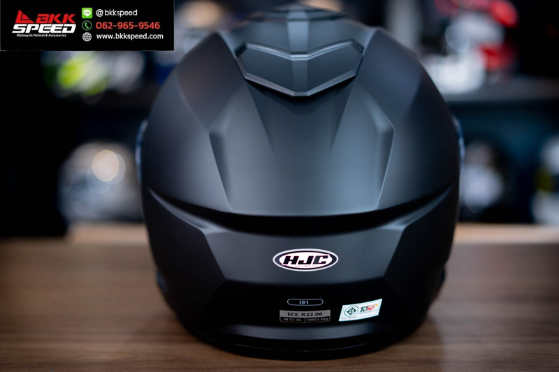 รูปสินค้าหมวกกันน็อคเต็มใบ แบรนด์ HJC รุ่น HJC i91 ลาย/สี i91 Semi Flat Black สำหรับขี่มอเตอร์ไซค์ รายละเอียดสินค้า จาก BKKSPEED