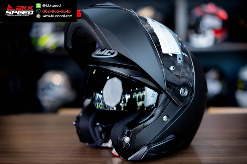รูปสินค้าหมวกกันน็อคเต็มใบ แบรนด์ HJC รุ่น HJC i91 ลาย/สี i91 Semi Flat Black สำหรับขี่มอเตอร์ไซค์ รูปเพิ่มเติม 6 จาก BKKSPEED