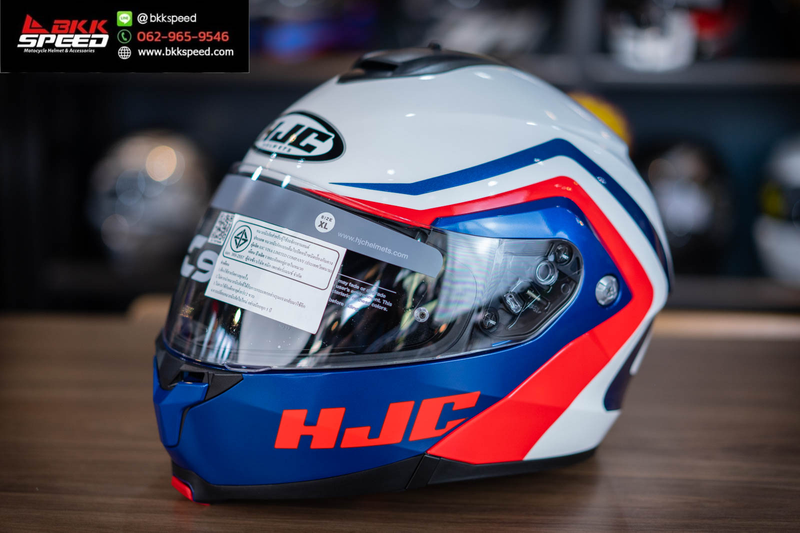รูปสินค้าหมวกกันน็อคเต็มใบ แบรนด์ HJC รุ่น HJC C91N ลาย/สี C91N Nepos MC21 สำหรับขี่มอเตอร์ไซค์ มุมหลักด้านหน้า จาก BKKSPEED