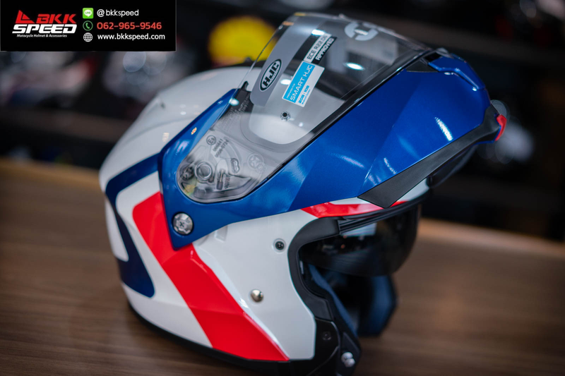 รูปสินค้าหมวกกันน็อคเต็มใบ แบรนด์ HJC รุ่น HJC C91N ลาย/สี C91N Nepos MC21 สำหรับขี่มอเตอร์ไซค์ รูปเพิ่มเติม 6 จาก BKKSPEED