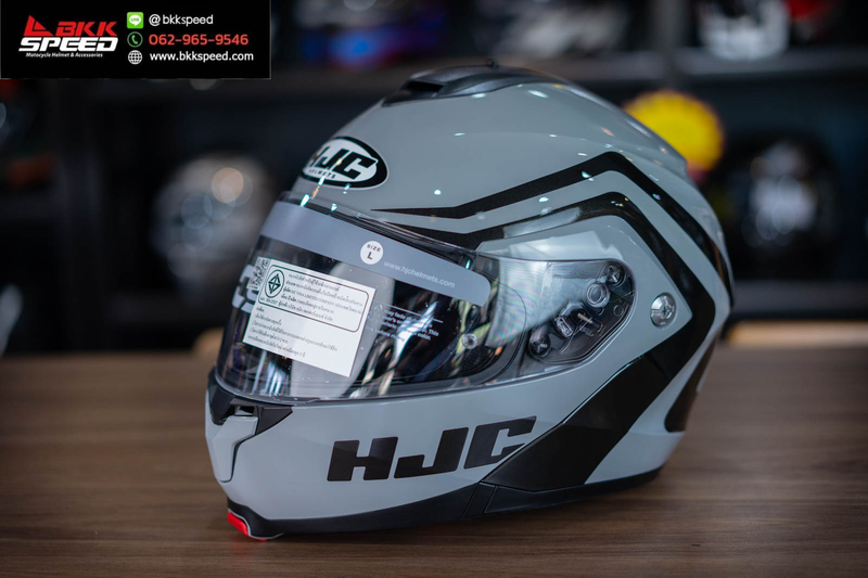 รูปสินค้าหมวกกันน็อคเต็มใบ แบรนด์ HJC รุ่น HJC C91N ลาย/สี C91N Nepos mc5 สำหรับขี่มอเตอร์ไซค์ มุมหลักด้านหน้า จาก BKKSPEED
