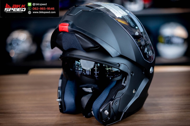 รูปสินค้าหมวกกันน็อคเต็มใบ แบรนด์ HJC รุ่น HJC C91N ลาย/สี C91N Semi Flat Black สำหรับขี่มอเตอร์ไซค์ รูปเพิ่มเติม 5 จาก BKKSPEED