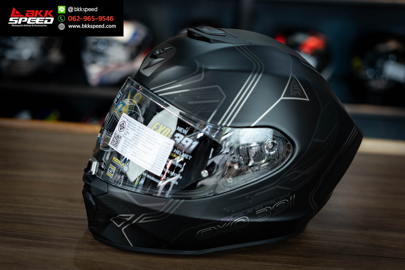 รูปสินค้าหมวกกันน็อคเต็มใบ แบรนด์ Scorpion EXO รุ่น Scorpion EXO 391 ลาย/สี 391 SPADA Matt Black Chameleon สำหรับขี่มอเตอร์ไซค์ รายละเอียดสินค้า จาก BKKSPEED