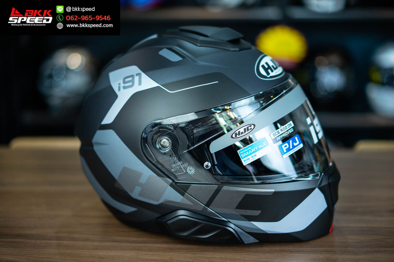 รูปสินค้าหมวกกันน็อคเต็มใบ แบรนด์ HJC รุ่น HJC i91 ลาย/สี i91 Carst mc5 สำหรับขี่มอเตอร์ไซค์ มุมหลักด้านหน้า จาก BKKSPEED