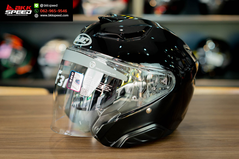 รูปสินค้าหมวกกันน็อคเต็มใบ แบรนด์ HJC รุ่น HJC F31 ลาย/สี F31 Metal Black สำหรับขี่มอเตอร์ไซค์ มุมหลักด้านหน้า จาก BKKSPEED