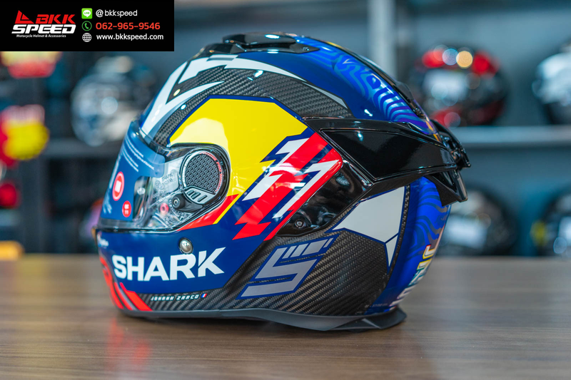รูปสินค้าหมวกกันน็อคเต็มใบ แบรนด์ SHARK รุ่น Shark Spartan GT Pro Carbon ลาย/สี Spartan GT PRO Carbon Zarco Replica DUR สำหรับขี่มอเตอร์ไซค์ รูปเพิ่มเติม 5 จาก BKKSPEED