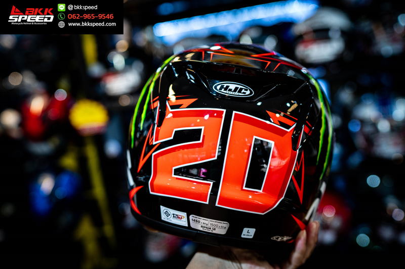 รูปสินค้าหมวกกันน็อคเต็มใบ แบรนด์ HJC รุ่น HJC RPHA12 ลาย/สี RPHA12 Quartararo Replica สำหรับขี่มอเตอร์ไซค์ รายละเอียดสินค้า จาก BKKSPEED