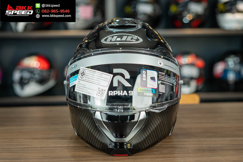 รูปสินค้าหมวกกันน็อคเต็มใบ แบรนด์ HJC รุ่น RPHA91 ลาย/สี Carbon สำหรับขี่มอเตอร์ไซค์ มุมด้านข้าง จาก BKKSPEED