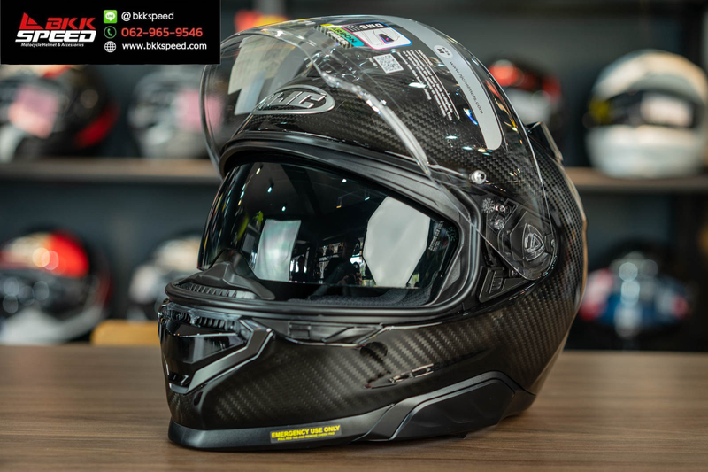 รูปสินค้าหมวกกันน็อคเต็มใบ แบรนด์ HJC รุ่น RPHA71 ลาย/สี Carbon สำหรับขี่มอเตอร์ไซค์ รูปเพิ่มเติม 5 จาก BKKSPEED
