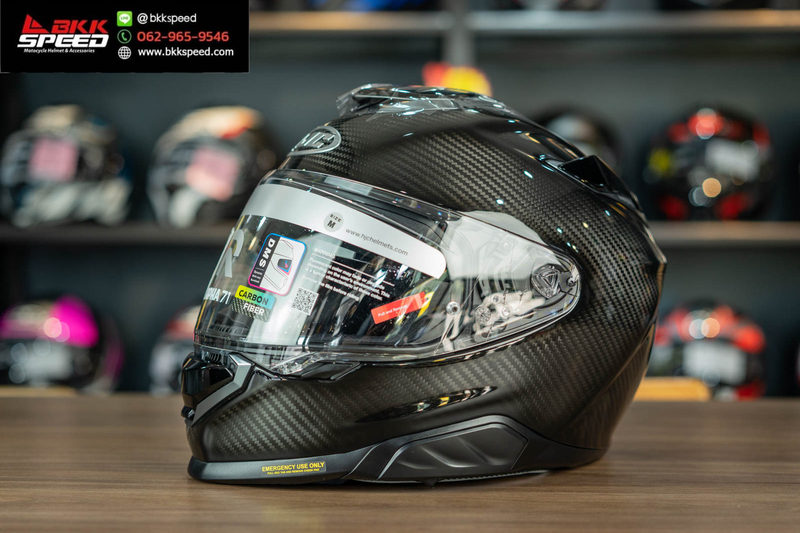 รูปสินค้าหมวกกันน็อคเต็มใบ แบรนด์ HJC รุ่น RPHA71 ลาย/สี Carbon สำหรับขี่มอเตอร์ไซค์ มุมหลักด้านหน้า จาก BKKSPEED