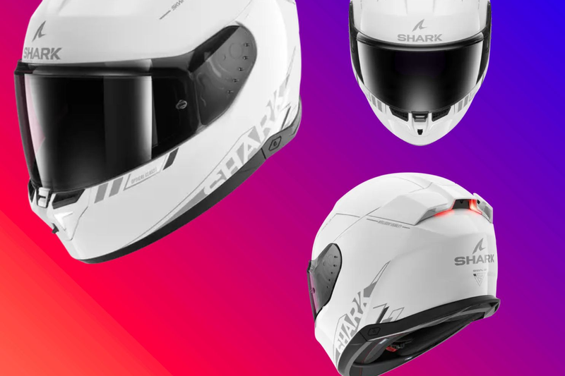 รูปสินค้าหมวกกันน็อคเต็มใบ แบรนด์ SHARK รุ่น Skwal ลาย/สี i3 White WSA สำหรับขี่มอเตอร์ไซค์ มุมหลักด้านหน้า จาก BKKSPEED