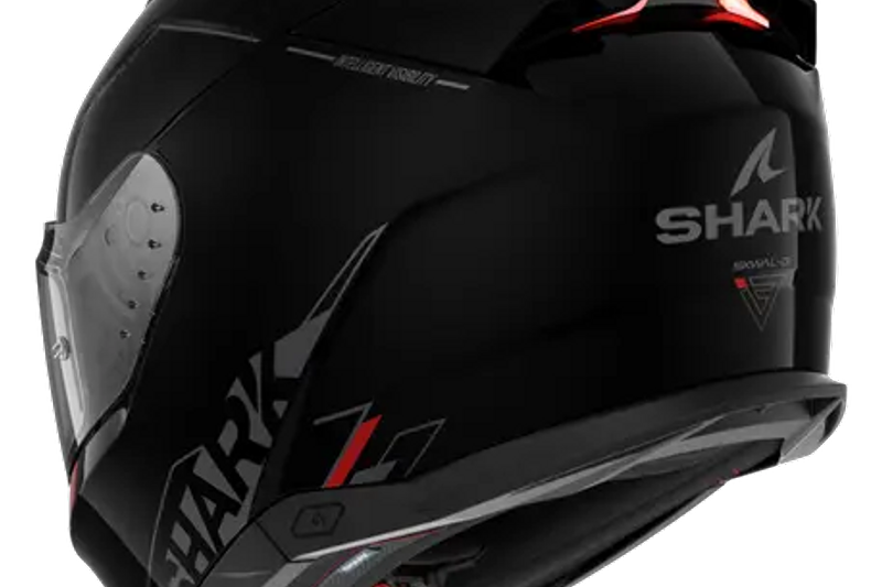 รูปสินค้าหมวกกันน็อคเต็มใบ แบรนด์ SHARK รุ่น Skwal ลาย/สี i3 Black KAR สำหรับขี่มอเตอร์ไซค์ มุมด้านหลัง จาก BKKSPEED