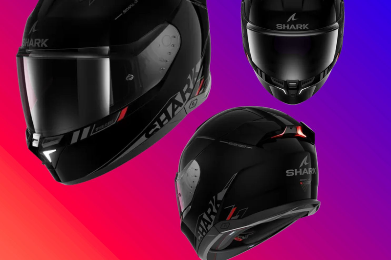 รูปสินค้าหมวกกันน็อคเต็มใบ แบรนด์ SHARK รุ่น Skwal ลาย/สี i3 Black KAR สำหรับขี่มอเตอร์ไซค์ มุมหลักด้านหน้า จาก BKKSPEED