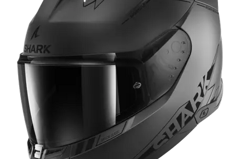 รูปสินค้าหมวกกันน็อคเต็มใบ แบรนด์ SHARK รุ่น Skwal ลาย/สี i3 Matt Anthracite AKS สำหรับขี่มอเตอร์ไซค์ มุมด้านข้าง จาก BKKSPEED