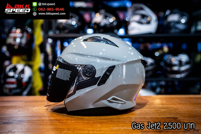 รูปสินค้าหมวกกันน็อคเต็มใบ แบรนด์ GAS รุ่น GAS JET ลาย/สี JET 2 Solid N Grey สำหรับขี่มอเตอร์ไซค์ รายละเอียดสินค้า จาก BKKSPEED