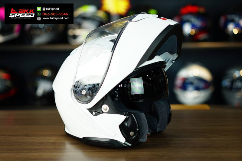 รูปสินค้าหมวกกันน็อคเต็มใบ แบรนด์ SHOEI รุ่น Shoei Neotec3 ลาย/สี Neotec3 White สำหรับขี่มอเตอร์ไซค์ รูปเพิ่มเติม 6 จาก BKKSPEED