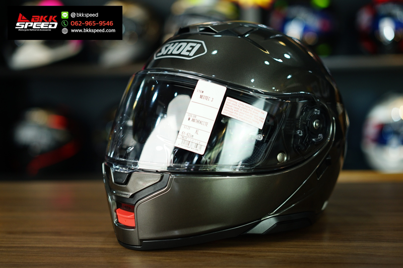 รูปสินค้าหมวกกันน็อคเต็มใบ แบรนด์ SHOEI รุ่น Shoei Neotec3 ลาย/สี Neotec3 M Anthracite สำหรับขี่มอเตอร์ไซค์ มุมหลักด้านหน้า จาก BKKSPEED