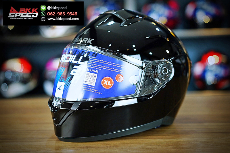 รูปสินค้าหมวกกันน็อคเต็มใบ แบรนด์ SHARK รุ่น Shark Ridill 2 ลาย/สี Ridill 2 Black สำหรับขี่มอเตอร์ไซค์ มุมหลักด้านหน้า จาก BKKSPEED