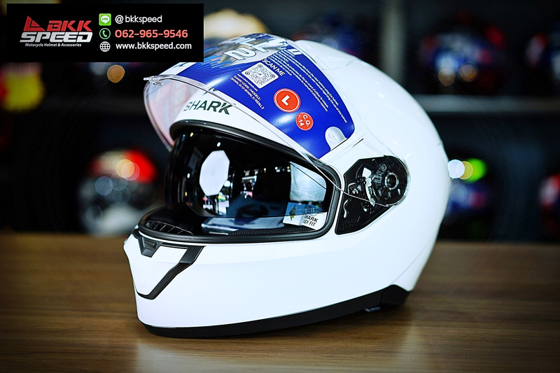 รูปสินค้าหมวกกันน็อคเต็มใบ แบรนด์ SHARK รุ่น Shark Ridill 2 ลาย/สี Ridill 2 White WH สำหรับขี่มอเตอร์ไซค์ รูปเพิ่มเติม 5 จาก BKKSPEED