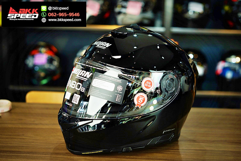 รูปสินค้าหมวกกันน็อคเต็มใบ แบรนด์ Nolan รุ่น Nolan N80.8 ลาย/สี N80.8 Classic Ncom Black 3 สำหรับขี่มอเตอร์ไซค์ มุมหลักด้านหน้า จาก BKKSPEED