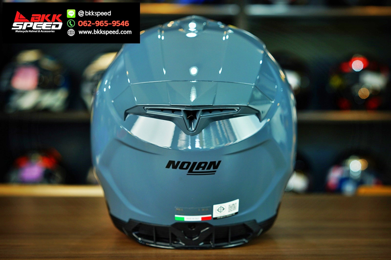 รูปสินค้าหมวกกันน็อคเต็มใบ แบรนด์ Nolan รุ่น N80.8 ลาย/สี Classic Ncom Slate Grey (8) สำหรับขี่มอเตอร์ไซค์ รูปเพิ่มเติม 5 จาก BKKSPEED